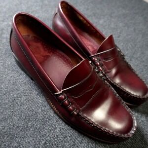 G.H. Bass & Co. Deep Red Leather Loafers